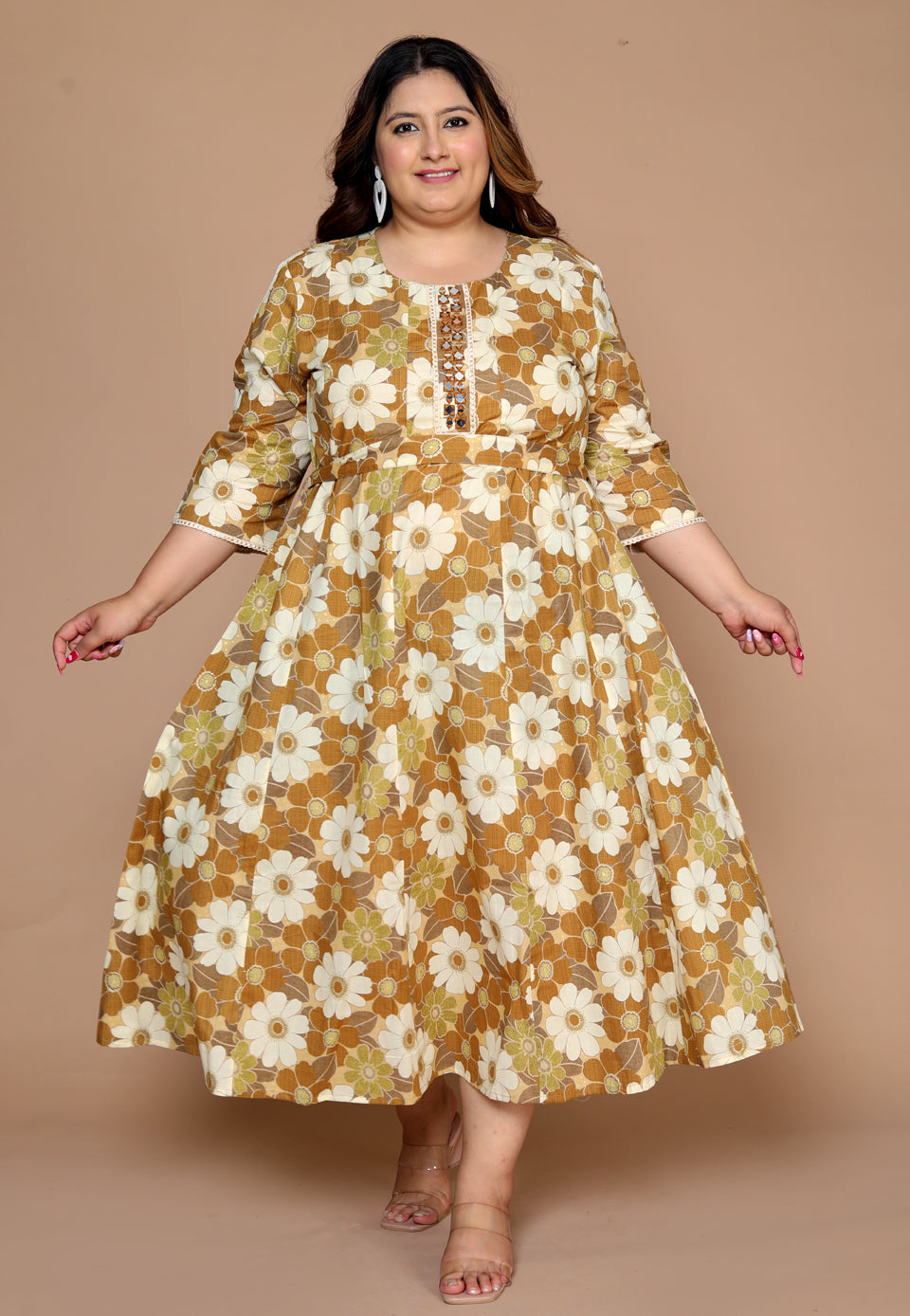 Mustard Dresses kurti