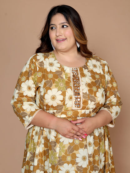 Mustard Dresses kurti